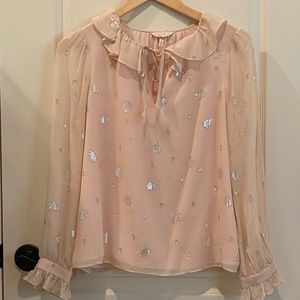 Rebecca Taylor Blush Blouse